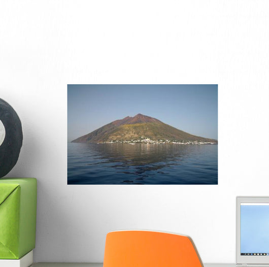 Stromboli Volcano Aeolian Islands Wall Decal Design 2