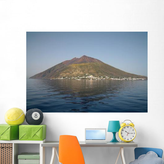 Stromboli Volcano Aeolian Islands Wall Decal Design 2
