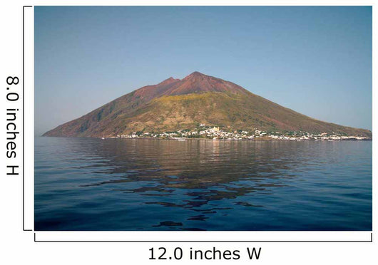 Stromboli Volcano Aeolian Islands Wall Decal Design 2