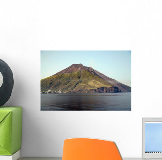Stromboli Volcano Aeolian Islands Wall Decal Design 1