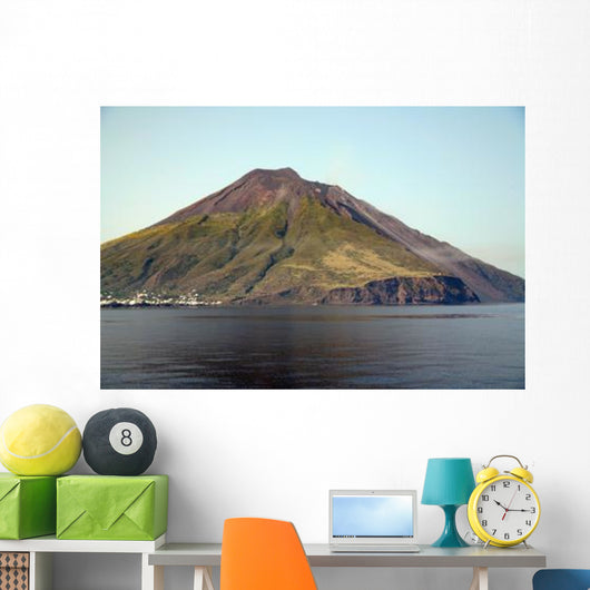 Stromboli Volcano Aeolian Islands Wall Decal Design 1