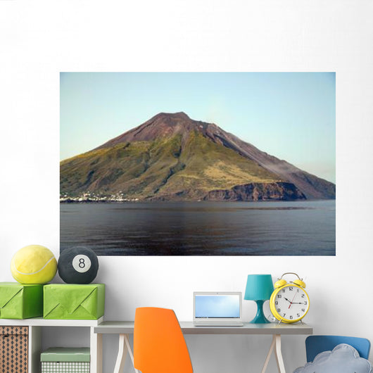 Stromboli Volcano Aeolian Islands Wall Decal Design 1