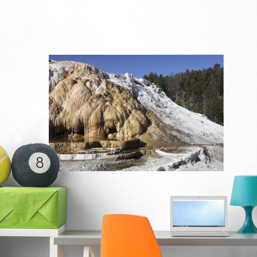 Cleopatra Terrace Mammoth Hot Wall Decal Design 1