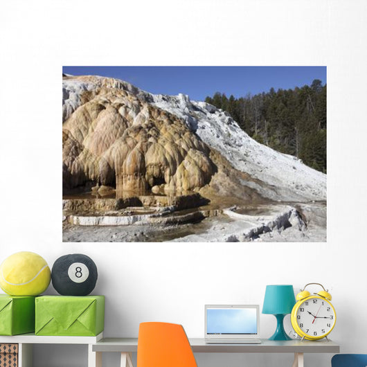 Cleopatra Terrace Mammoth Hot Wall Decal Design 1