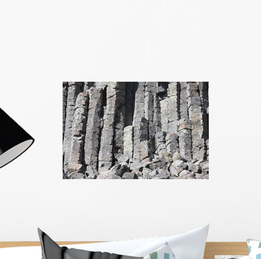 Basalt Columns Formed Cooling Wall Decal Design 2