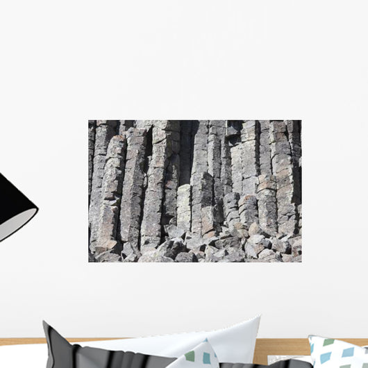 Basalt Columns Formed Cooling Wall Decal Design 2