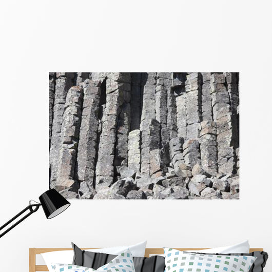 Basalt Columns Formed Cooling Wall Decal Design 2