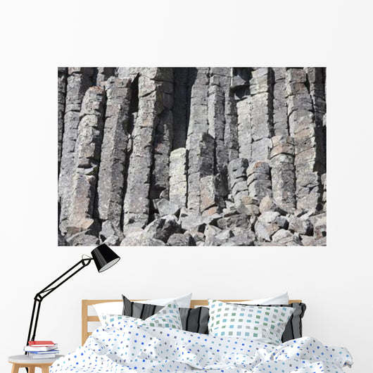 Basalt Columns Formed Cooling Wall Decal Design 2