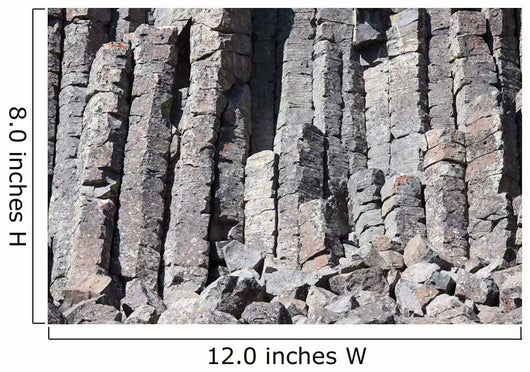Basalt Columns Formed Cooling Wall Decal Design 2