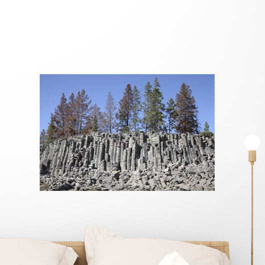 Basalt Columns Formed Cooling Wall Decal Design 1