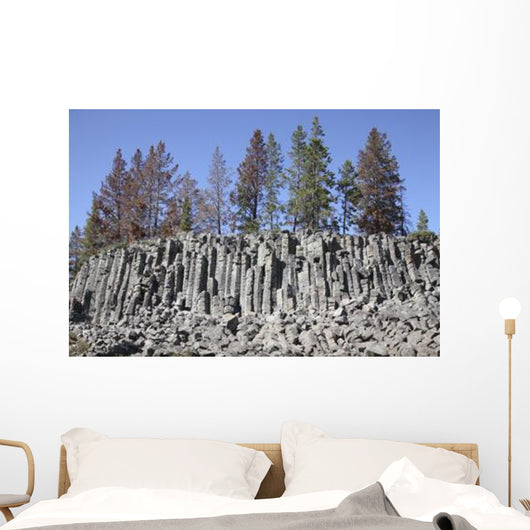 Basalt Columns Formed Cooling Wall Decal Design 1