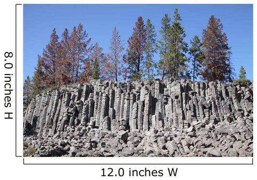 Basalt Columns Formed Cooling Wall Decal Design 1