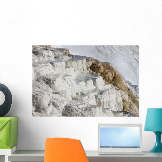 Main Travertine Sinter Terrace Wall Decal Design 1
