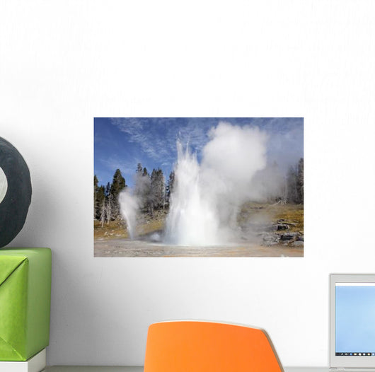 Grand Geyser Erupting Upper Wall Decal Design 3