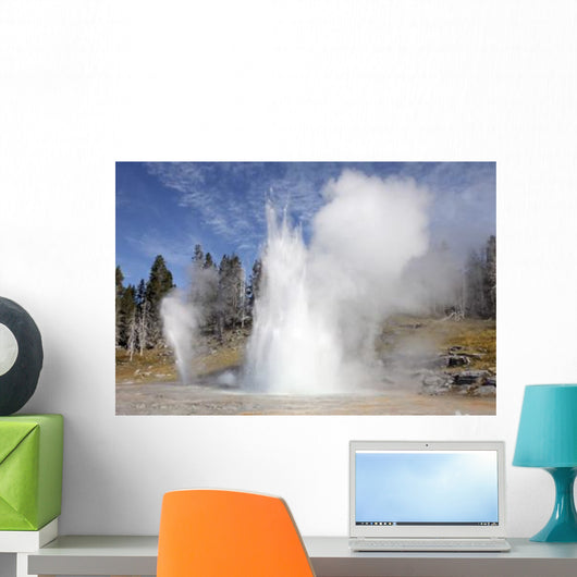 Grand Geyser Erupting Upper Wall Decal Design 3