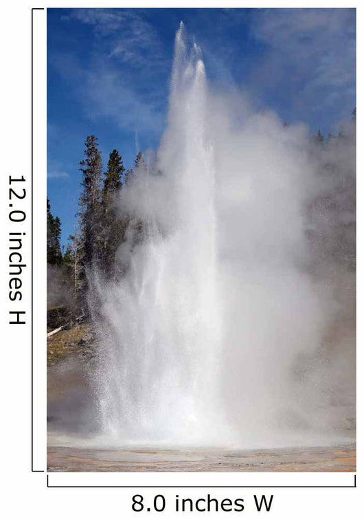 Grand Geyser Erupting Upper Wall Decal Design 2