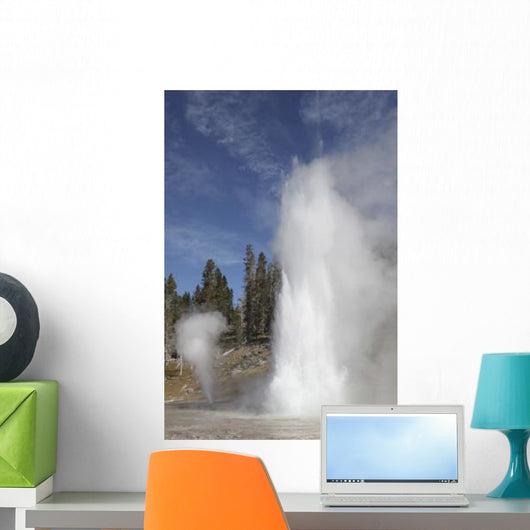 Grand Geyser Erupting Upper Wall Decal Design 1