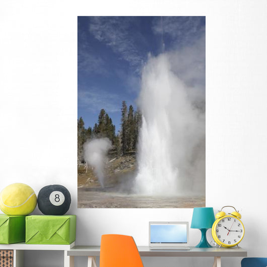 Grand Geyser Erupting Upper Wall Decal Design 1