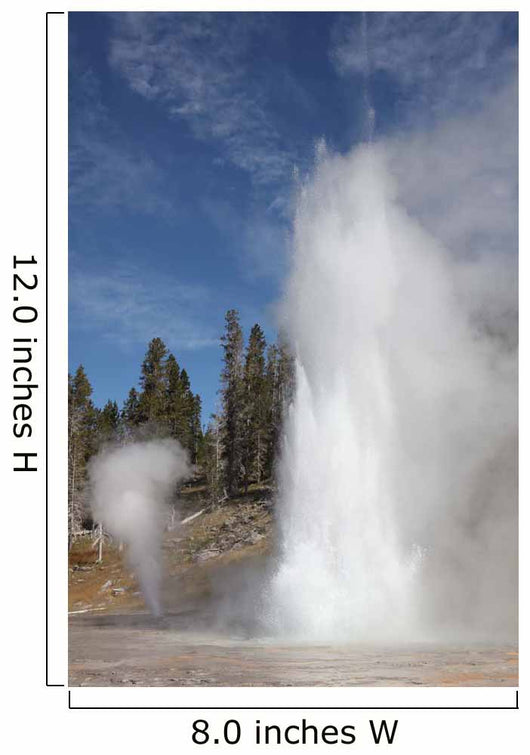 Grand Geyser Erupting Upper Wall Decal Design 1