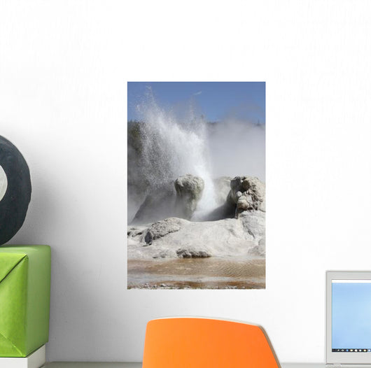 Grotto Geyser Erupting Upper Wall Decal