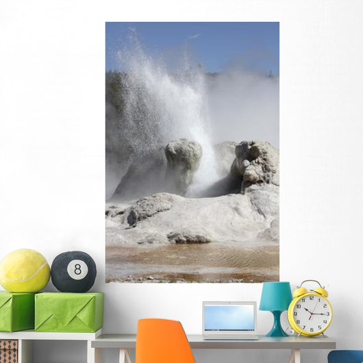 Grotto Geyser Erupting Upper Wall Decal