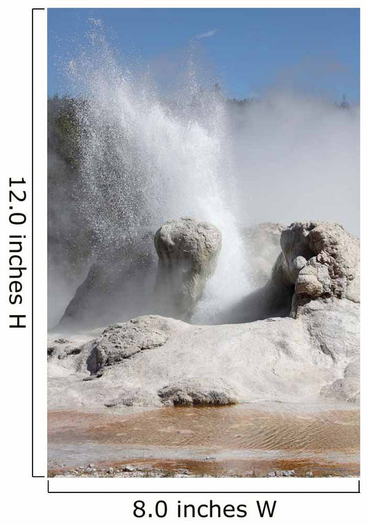 Grotto Geyser Erupting Upper Wall Decal