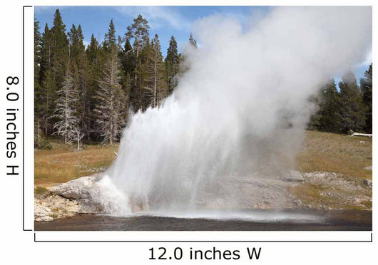 Riverside Geyser Erupting Upper Wall Decal Design 2