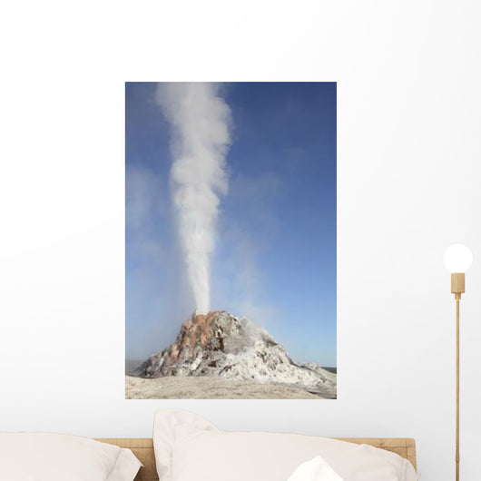 White Dome Geyser Erupting Wall Decal Design 2