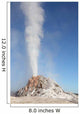 White Dome Geyser Erupting Wall Decal Design 2