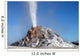 White Dome Geyser Erupting Wall Decal Design 1