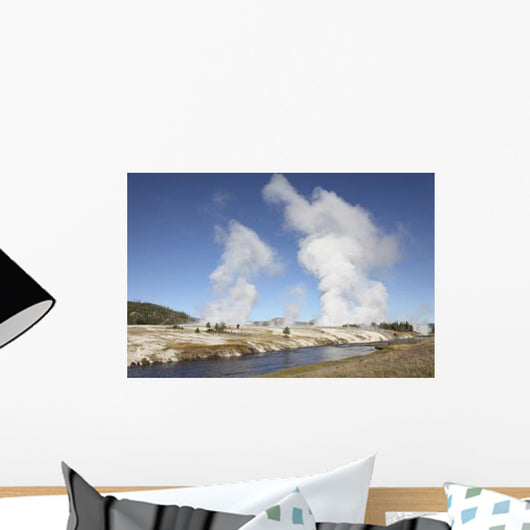 Steam Rising over Midway Wall Decal