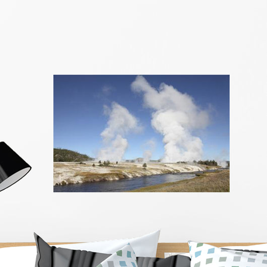 Steam Rising over Midway Wall Decal