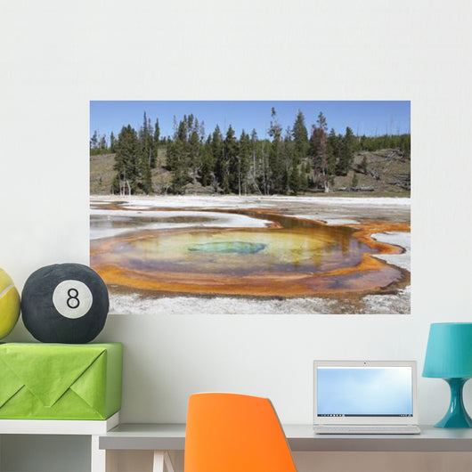 Chromatic Pool Hot Spring Wall Decal Design 2