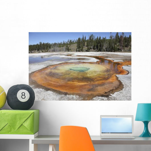 Chromatic Pool Hot Spring Wall Decal Design 1