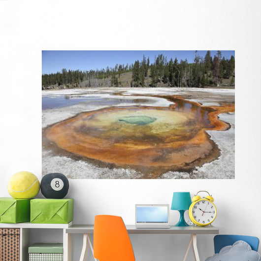 Chromatic Pool Hot Spring Wall Decal Design 1