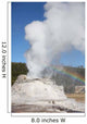 Castle Geyser Eruption Upper Wall Decal Design 1