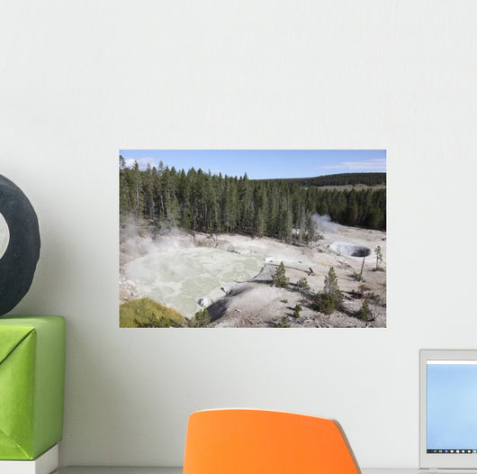 Sulphur Cauldron Hot Spring Wall Decal