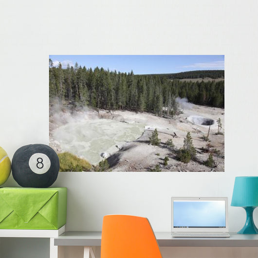 Sulphur Cauldron Hot Spring Wall Decal