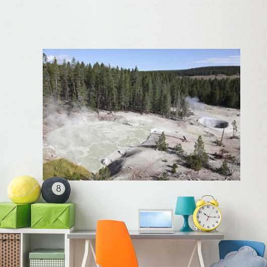 Sulphur Cauldron Hot Spring Wall Decal