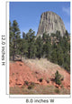 Devils Tower National Monument Wall Decal Design 4