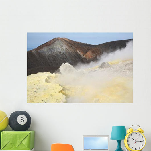 Fumarole Field Rim Volcano Wall Decal Design 2
