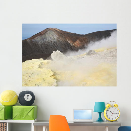 Fumarole Field Rim Volcano Wall Decal Design 2