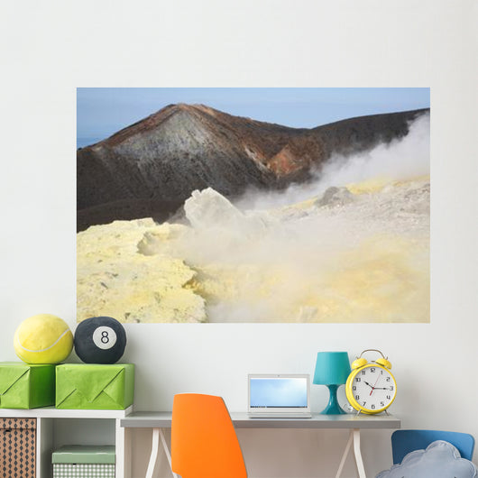 Fumarole Field Rim Volcano Wall Decal Design 2