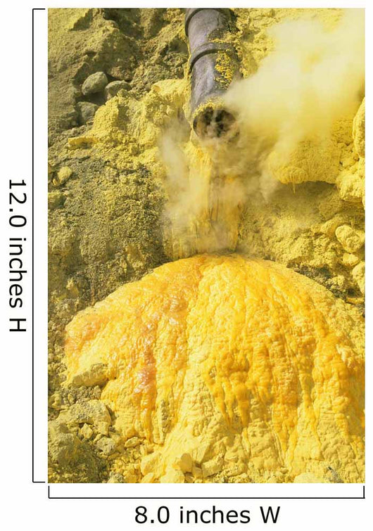 Liquid Sulphur Running out Wall Decal
