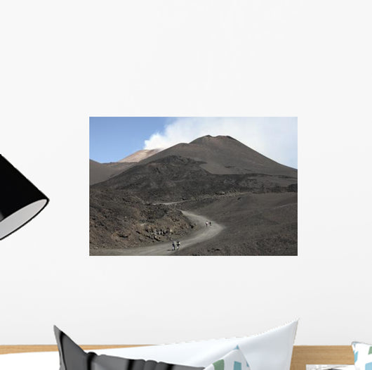Hikers Walking towards Summit Wall Decal
