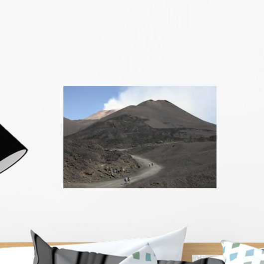 Hikers Walking towards Summit Wall Decal