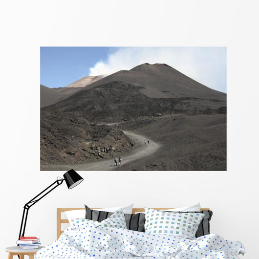 Hikers Walking towards Summit Wall Decal
