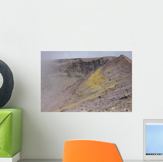 Degassing North Crater with Wall Decal Design 2