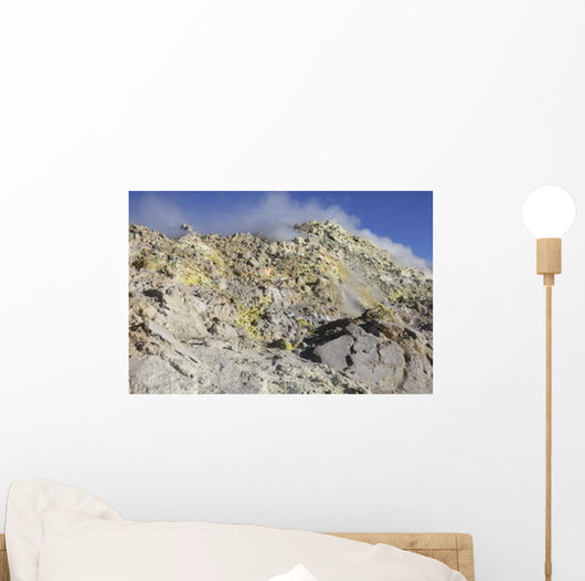 Fumaroles with Sulphur Deposits Wall Decal Design 2