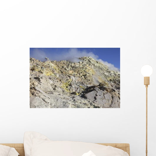 Fumaroles with Sulphur Deposits Wall Decal Design 2